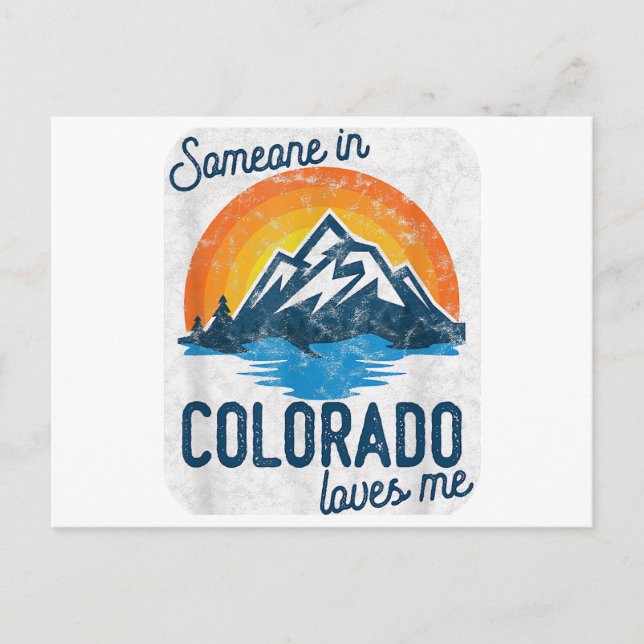 Postal Alguien En Colorado Me Ama (Anverso)