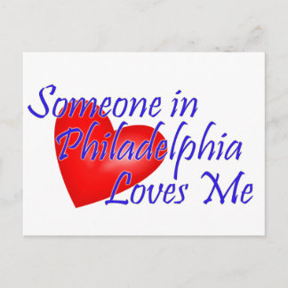 Postal Alguien en Filadelfia me ama