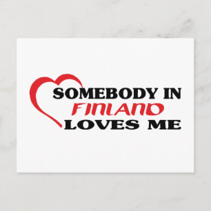 Postal Alguien en Finlandia me ama