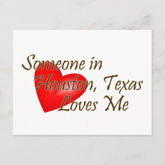 Postal Alguien en Houston me ama
