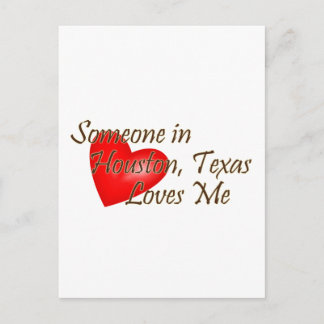 Postal Alguien en Houston me ama