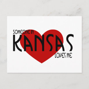Postal Alguien en Kansas me ama