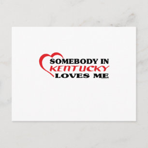 Postal Alguien en Kentucky me ama a los camisetas