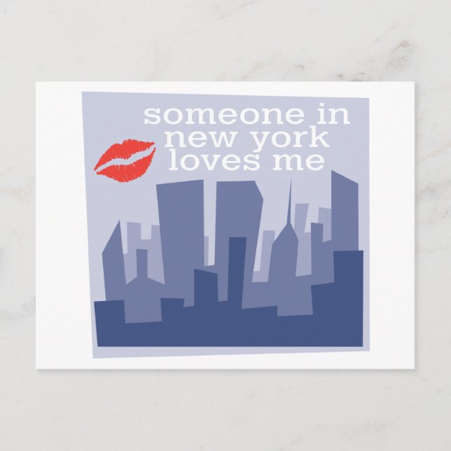 Postal Alguien En Nueva York Me Ama (Anverso)