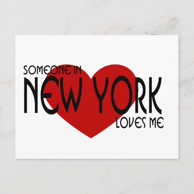 Postal Alguien en Nueva York me ama (Anverso)