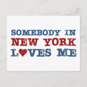 Postal Alguien en Nueva York me ama