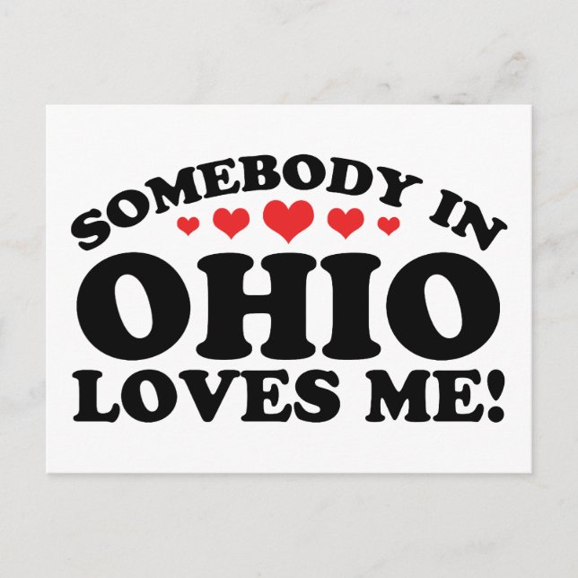 Postal Alguien En Ohio Me Ama (Anverso)