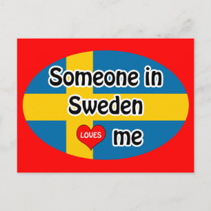 Postal Alguien en Suecia me ama