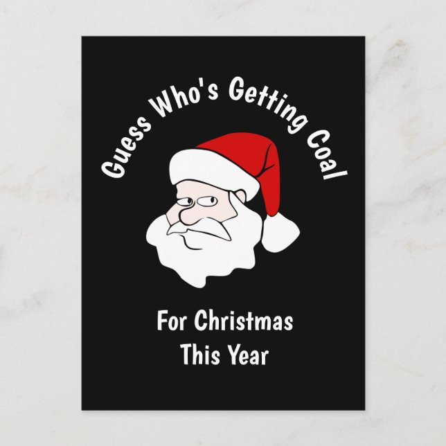 Postal Alguien está obteniendo carbón para los Navidades  (Anverso)