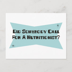 Postal Alguien Llamó A Un Nutricionista