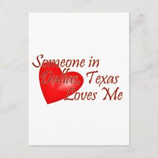 Postal Alguien me ama en Dallas, Texas