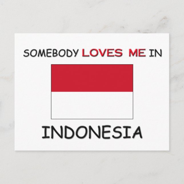 Postal Alguien Me Ama En INDONESIA (Anverso)