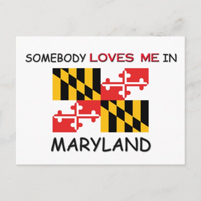 Postal Alguien Me Ama En MARYLAND (Anverso)