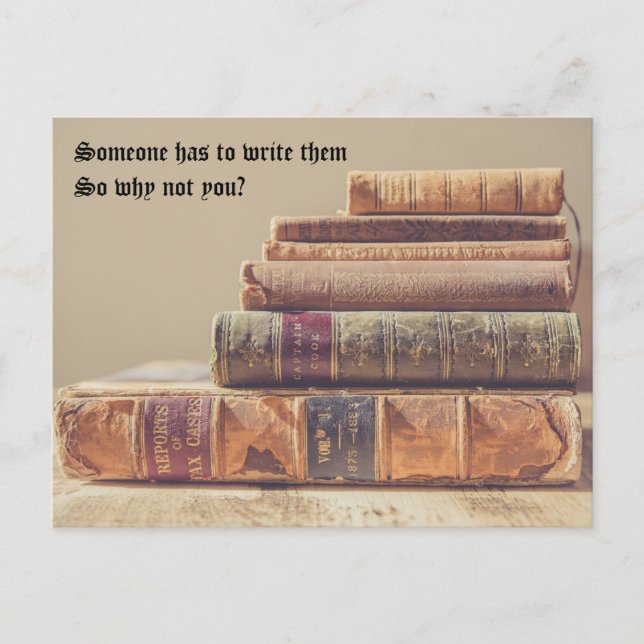 Postal Alguien tiene que escribirlos (Anverso)