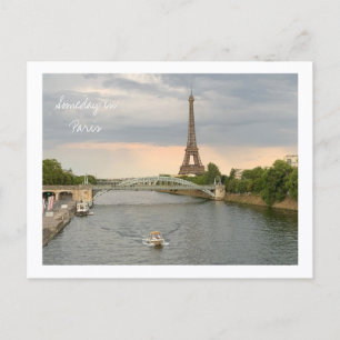 Postal Algún día en París arte de fotografía inspiraciona