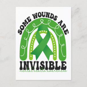 Postal Algunas heridas son invisibles Conciencia sobre la