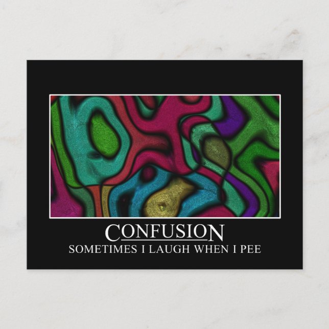 Postal Algunas personas se confunden muy fácilmente (Anverso)