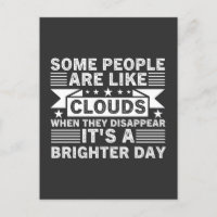 Algunas personas son como nubes cuando desaparecen