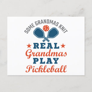 Postal Algunos Abuelos Knith Real Grandmas Juegan Pickleb
