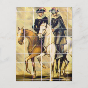 Postal Algunos Baldosos De Kansas City Plaza Con Caballos