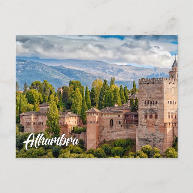 Postal Alhambra, Alemania (Anverso)
