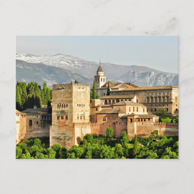 Postal Alhambra, Granada, Andalucía, España (Anverso)