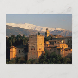 Postal Alhambra; Granada; Andalucía, España, Sierra