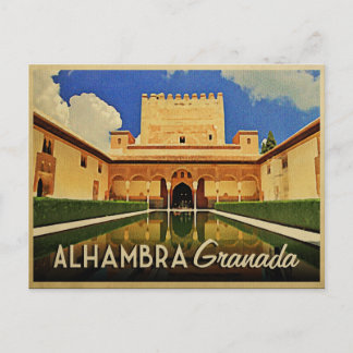 Postal Alhambra Granada España