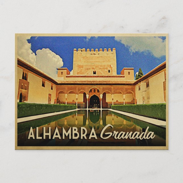 Postal Alhambra Granada España (Anverso)