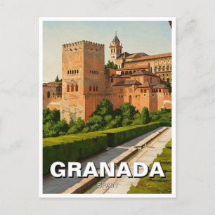 Postal Alhambra Granada España Viaje