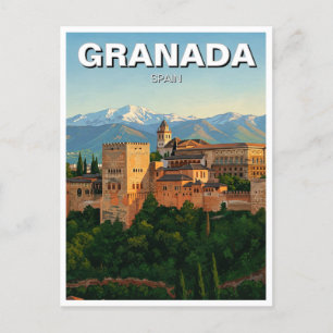 Postal Alhambra Granada España Viaje