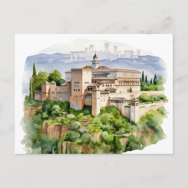 Postal Alhambra Majestuosa: Un legado eterno (Anverso)