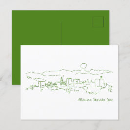 Postal Alhambra Sunset