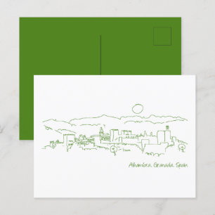 Postal Alhambra Sunset