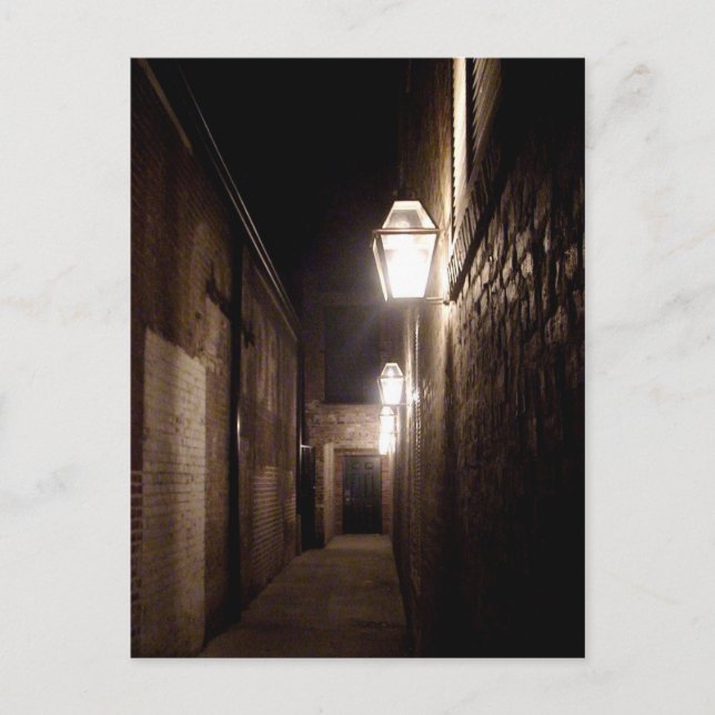 Postal Aliado en Natchitoches, Luisiana con lámparas de g (Anverso)