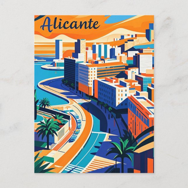 Postal Alicante España (Anverso)