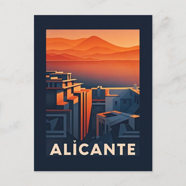 Postal Alicante España (Anverso)