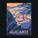 Postal Alicante España<br><div class="desc">Un ilustracion vibrante del paisaje de Alicante.</div>