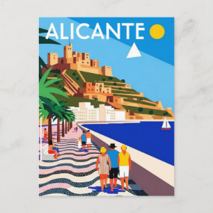 Postal Alicante España Viajes
