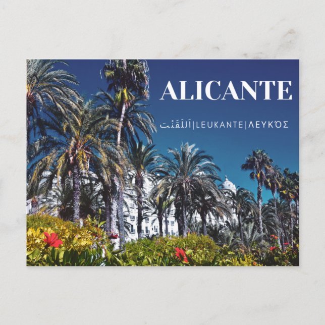 Postal Alicante Postcard (Anverso)