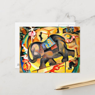 Postal Alice Bailly - El elefante, arte fino