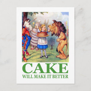 POSTAL ALICE DICE QUE CAKE LO HARÁ MEJOR