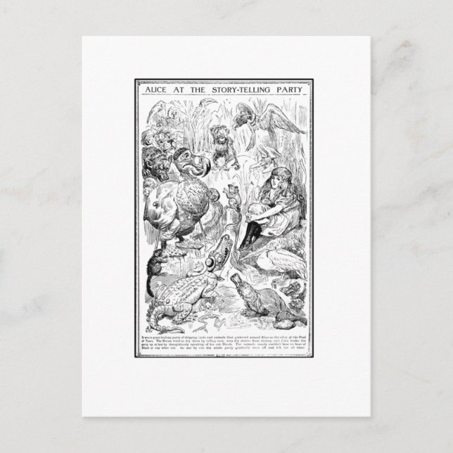Postal Alice en el Fiesta de la narración (Anverso)