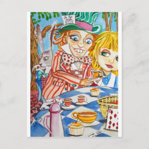 POSTAL ALICE EN WONDERLAND