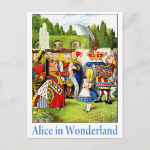 POSTAL ALICE EN WONDERLAND
