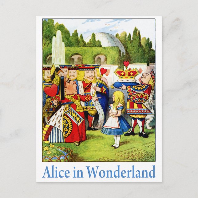 POSTAL ALICE EN WONDERLAND (Anverso)