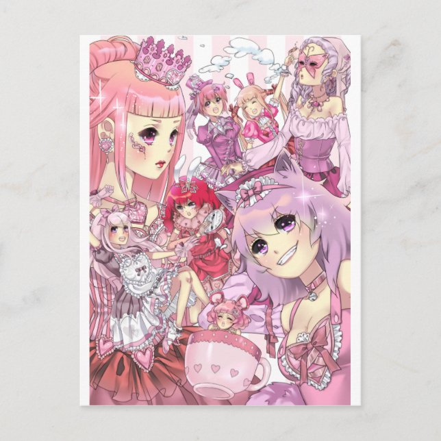 Postal alice en wonderland (Anverso)