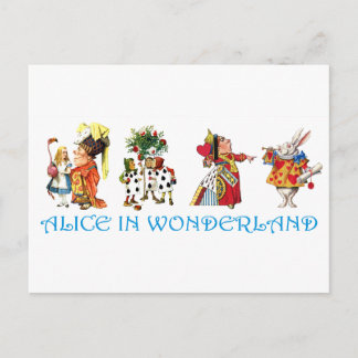 POSTAL ALICE EN WONDERLAND