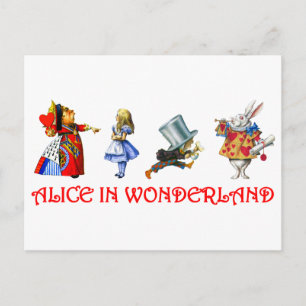 POSTAL ALICE EN WONDERLAND