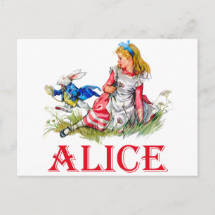 POSTAL ALICE EN WONDERLAND